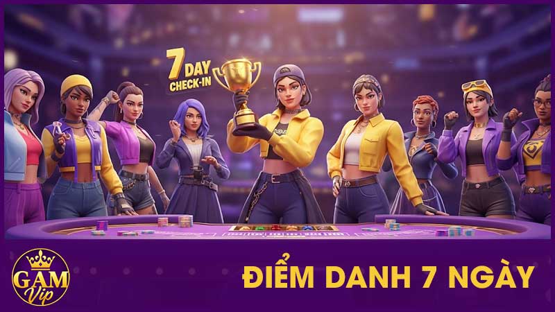 Điểm Danh 7 Ngày GamVip - Nhận Thưởng Hấp Dẫn 1 Điểm Danh 7 Ngày GamVip - Nhận Thưởng Hấp Dẫn