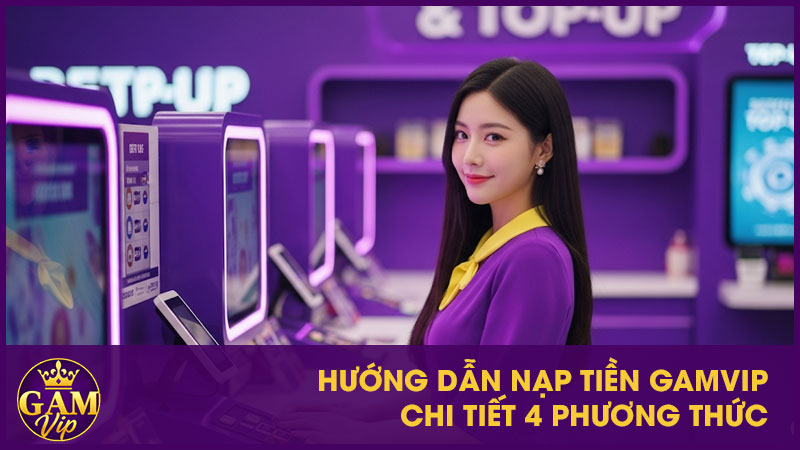 Hướng dẫn nạp tiền GamVip chi tiết 4 phương thức
