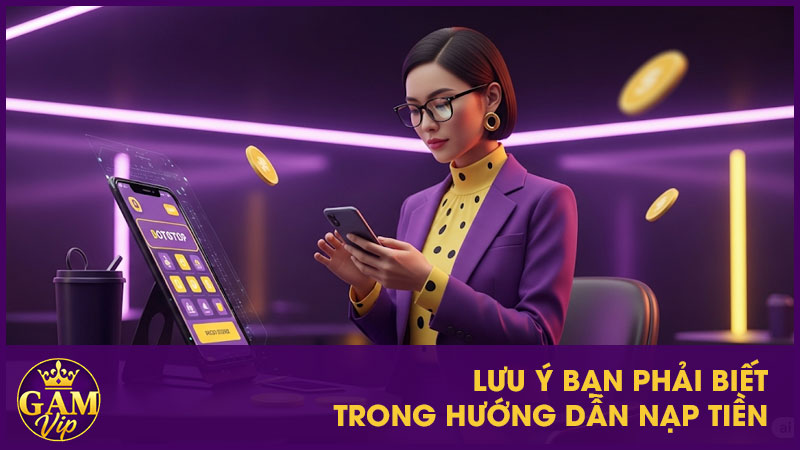 Lưu ý bạn phải biết trong hướng dẫn nạp tiền