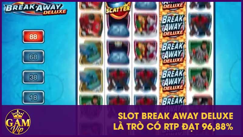 Slot Break Away Deluxe Gamvip - Cơ Hội Săn Thưởng Lớn 2 Slot Break Away Deluxe là trò có RTP đạt 96,88%